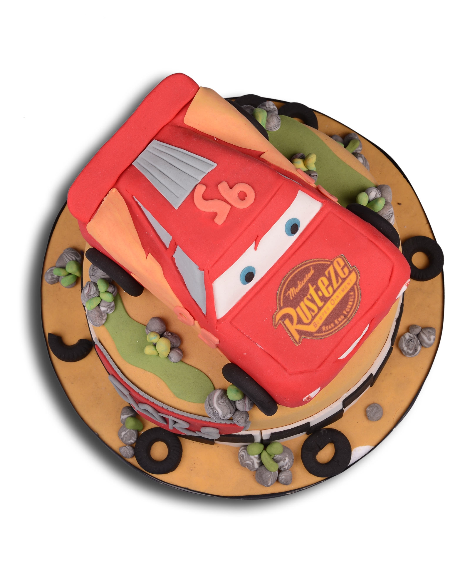 Cars Şimşek McQueen Doğum Günü Pastası  2