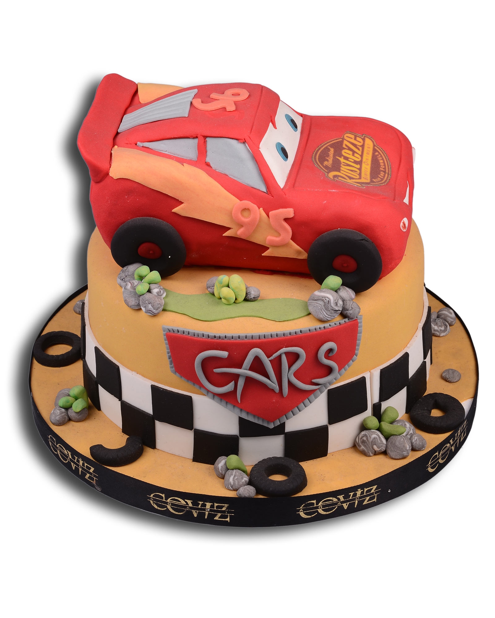 Cars Şimşek McQueen Doğum Günü Pastası  1