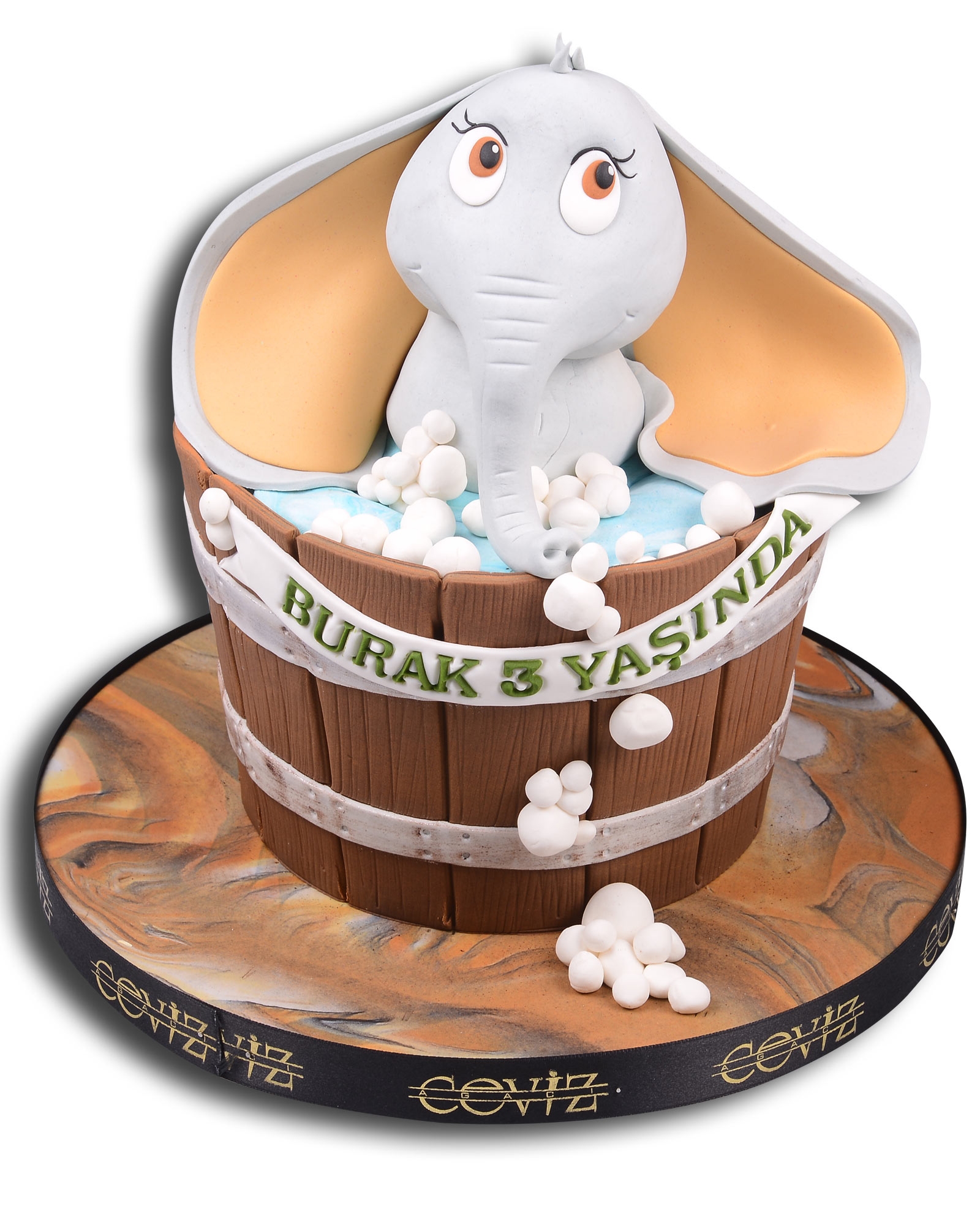 Fil Banyosu Doğum Günü Pastası