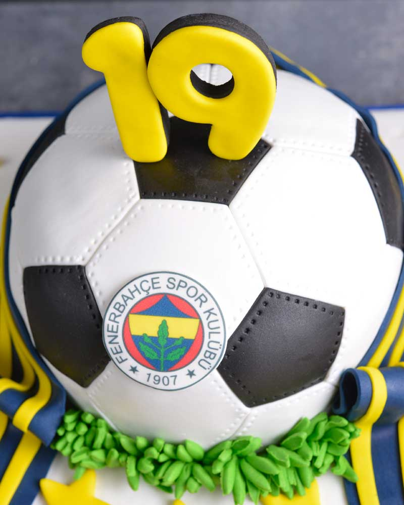 Futbol Topu Taraftar Doğum Günü Pastası  2