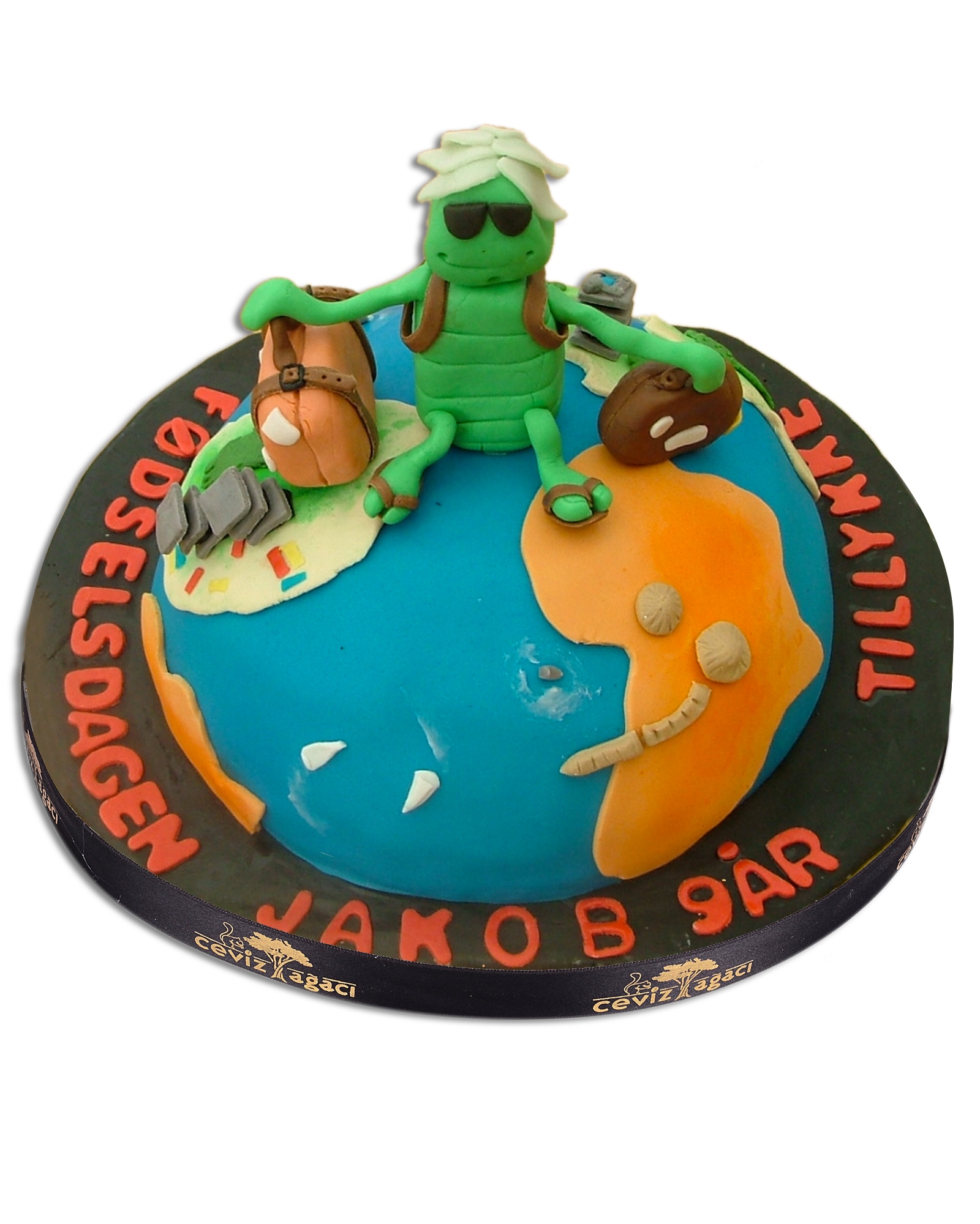 Gezgin Kaplumbağa Doğum Günü Pastası   1
