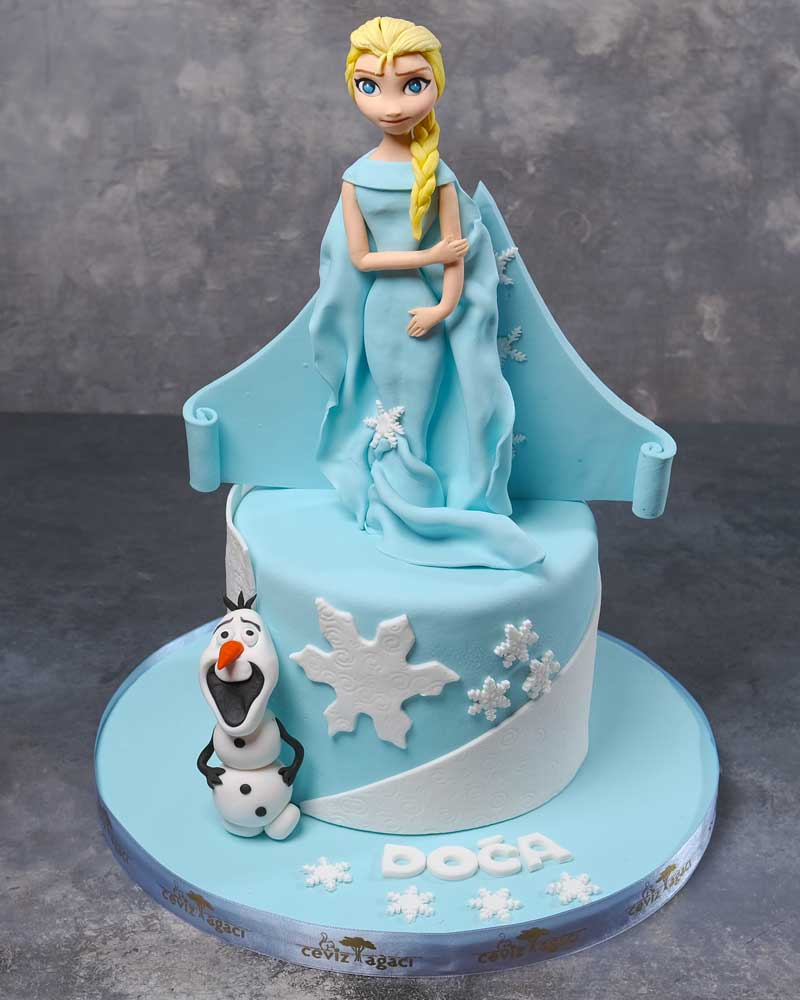 Kar Prensesi Elsa Doğum Günü Pastası