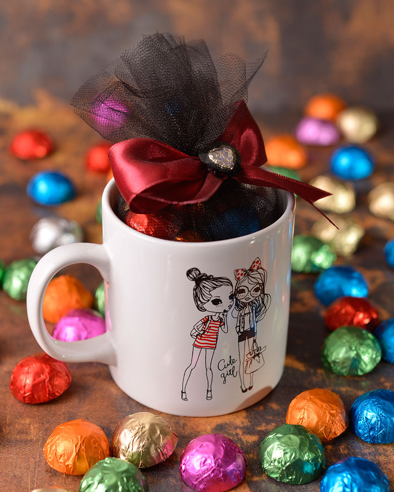 Kupa Çikolata Cute Girl