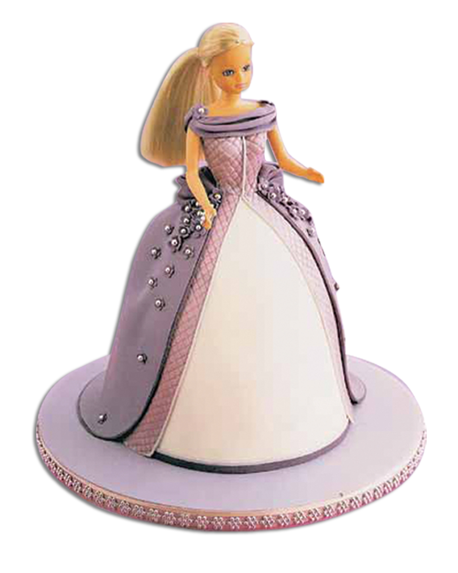 Lila Barbie Doğum Günü Pastası