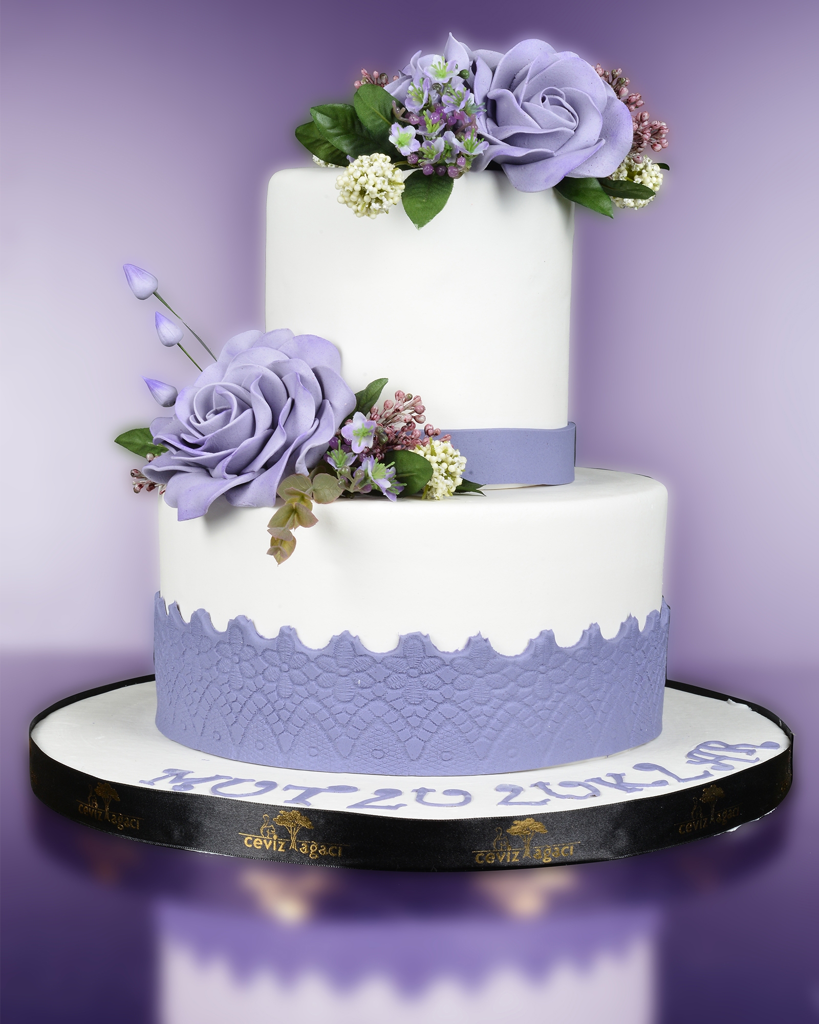 Lila Düğün Pastası  1