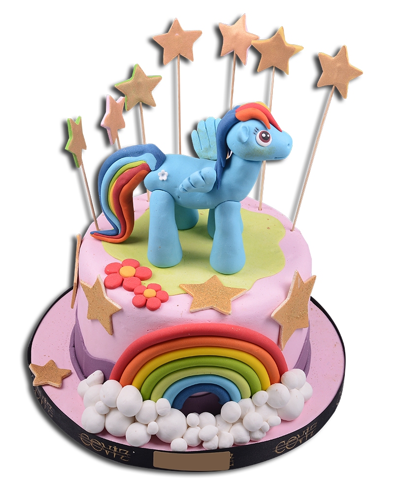 Mavi Pony Doğum Günü Pastası