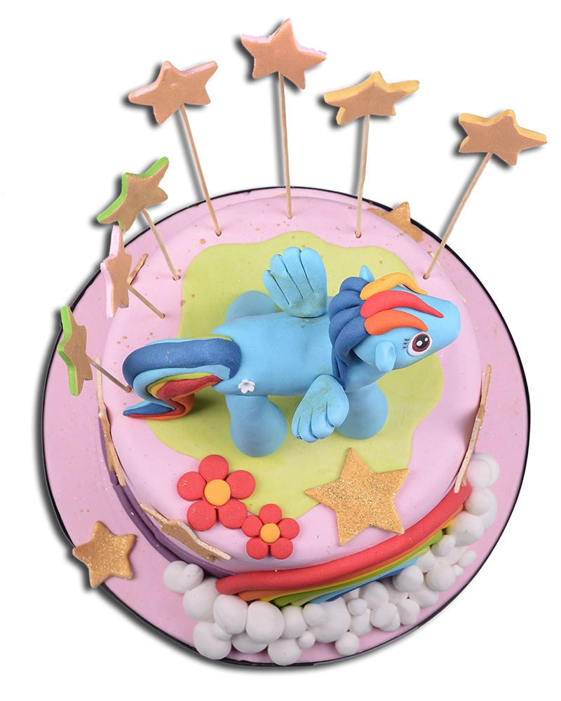 Mavi Pony Doğum Günü Pastası  1