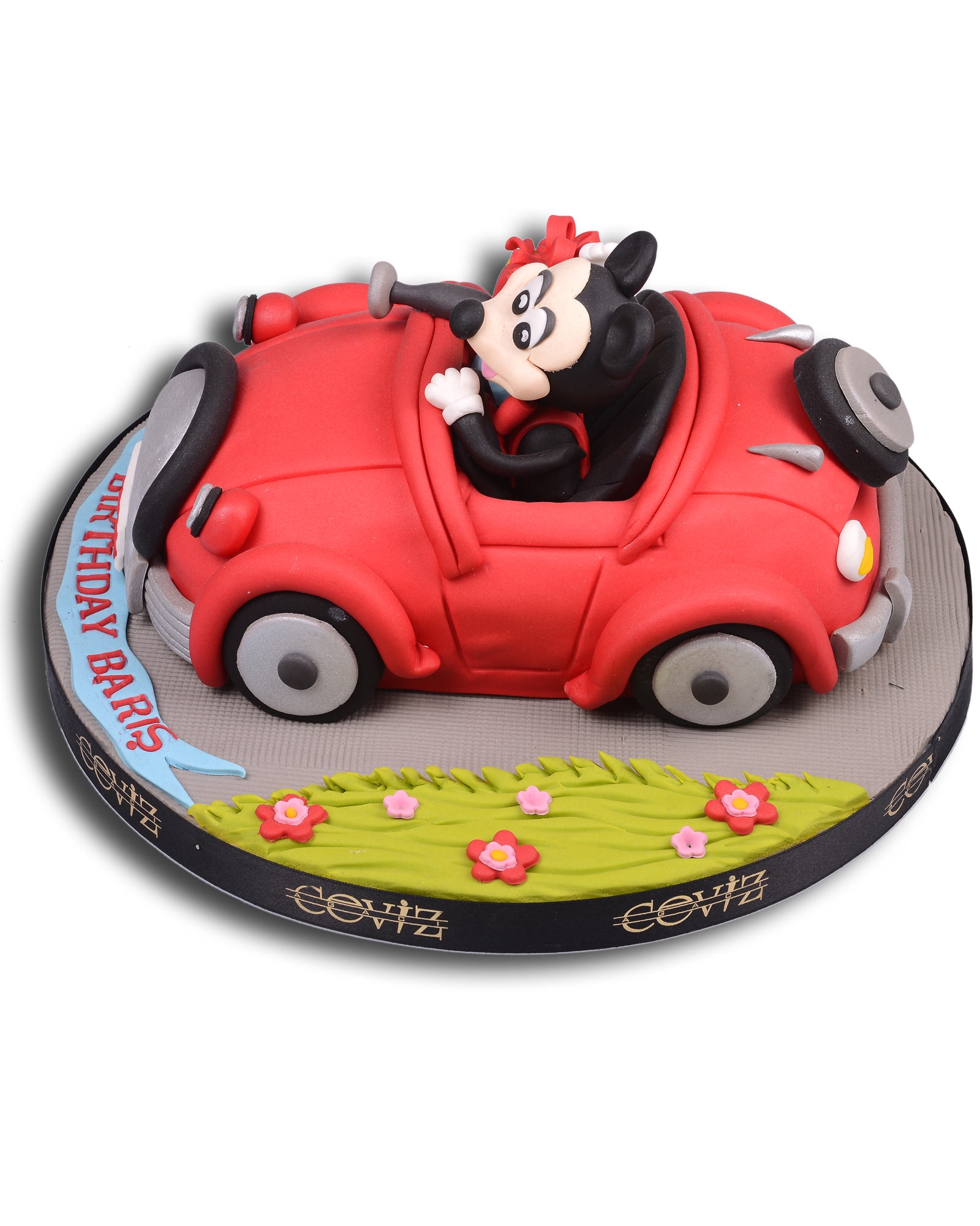 Mickey Araba Doğum Günü Pastası  1