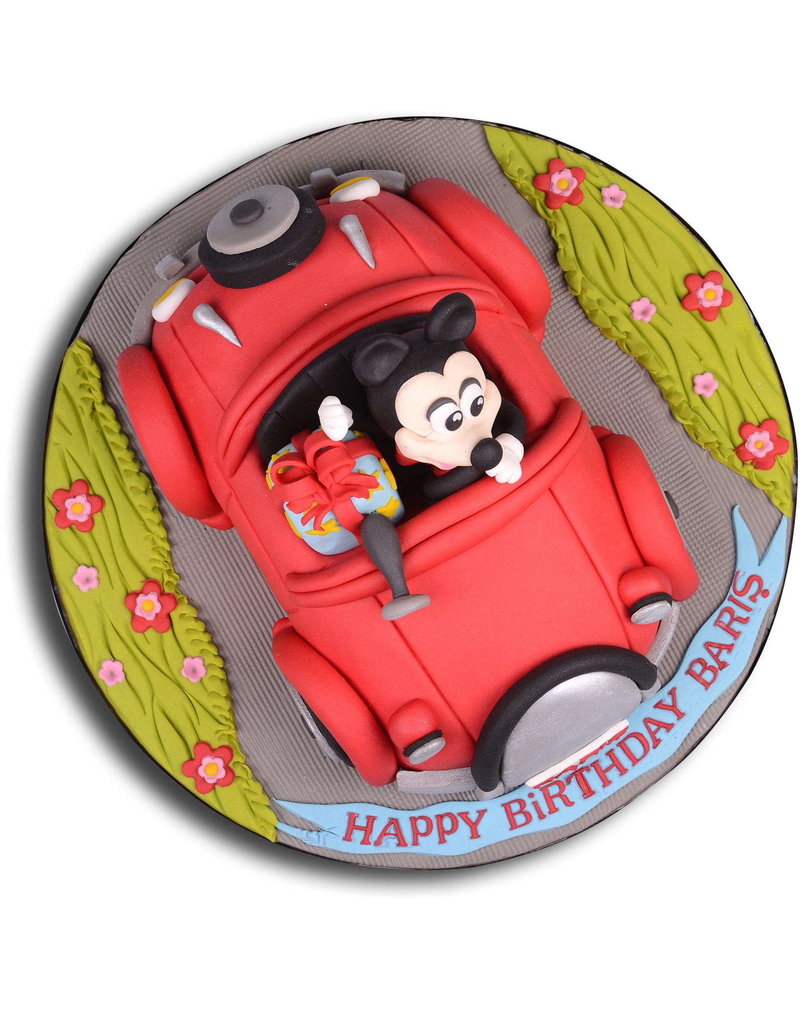 Mickey Araba Doğum Günü Pastası  2