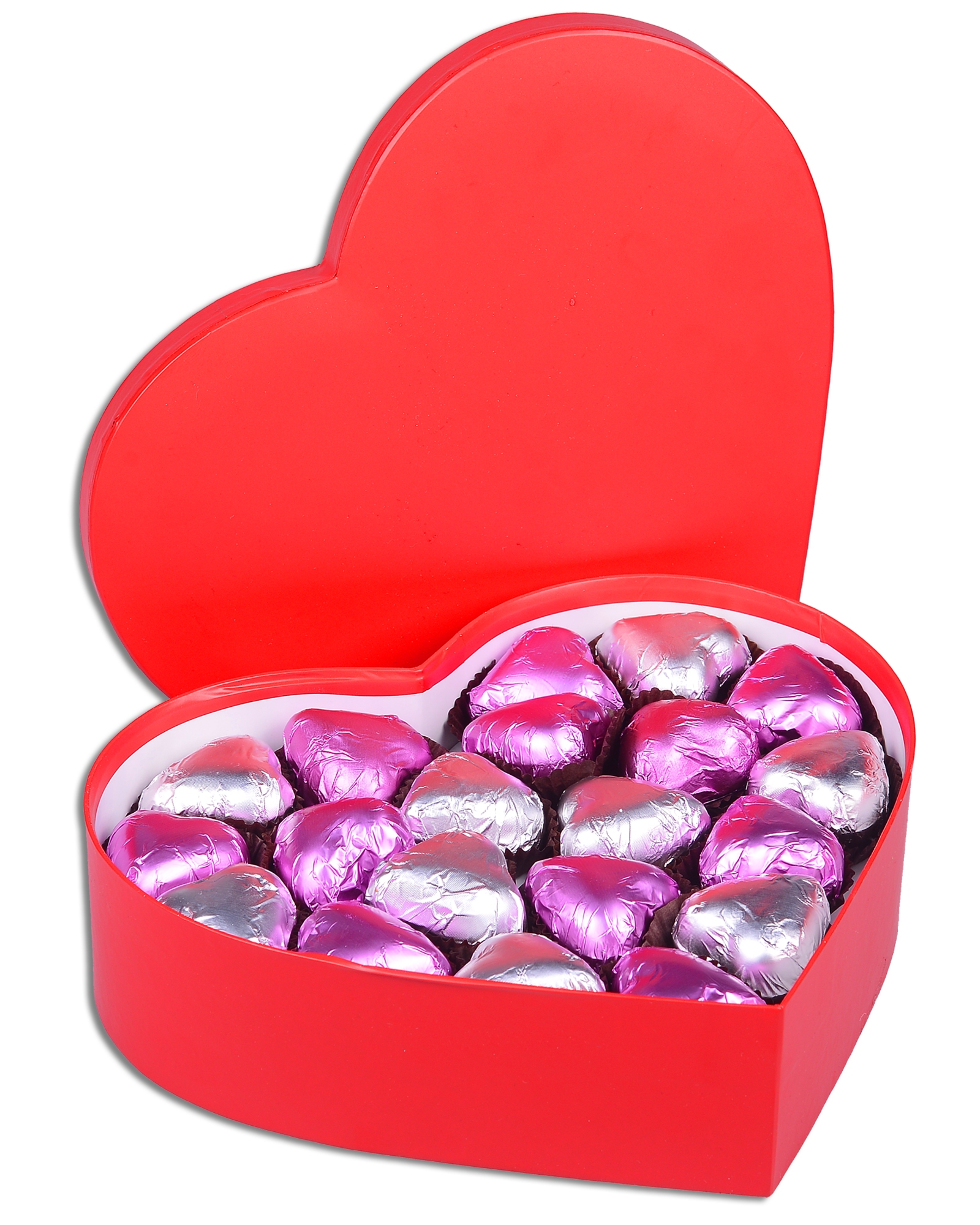 Mor Kalpli Kırmızı Sevgiliye Çikolata Kutusu