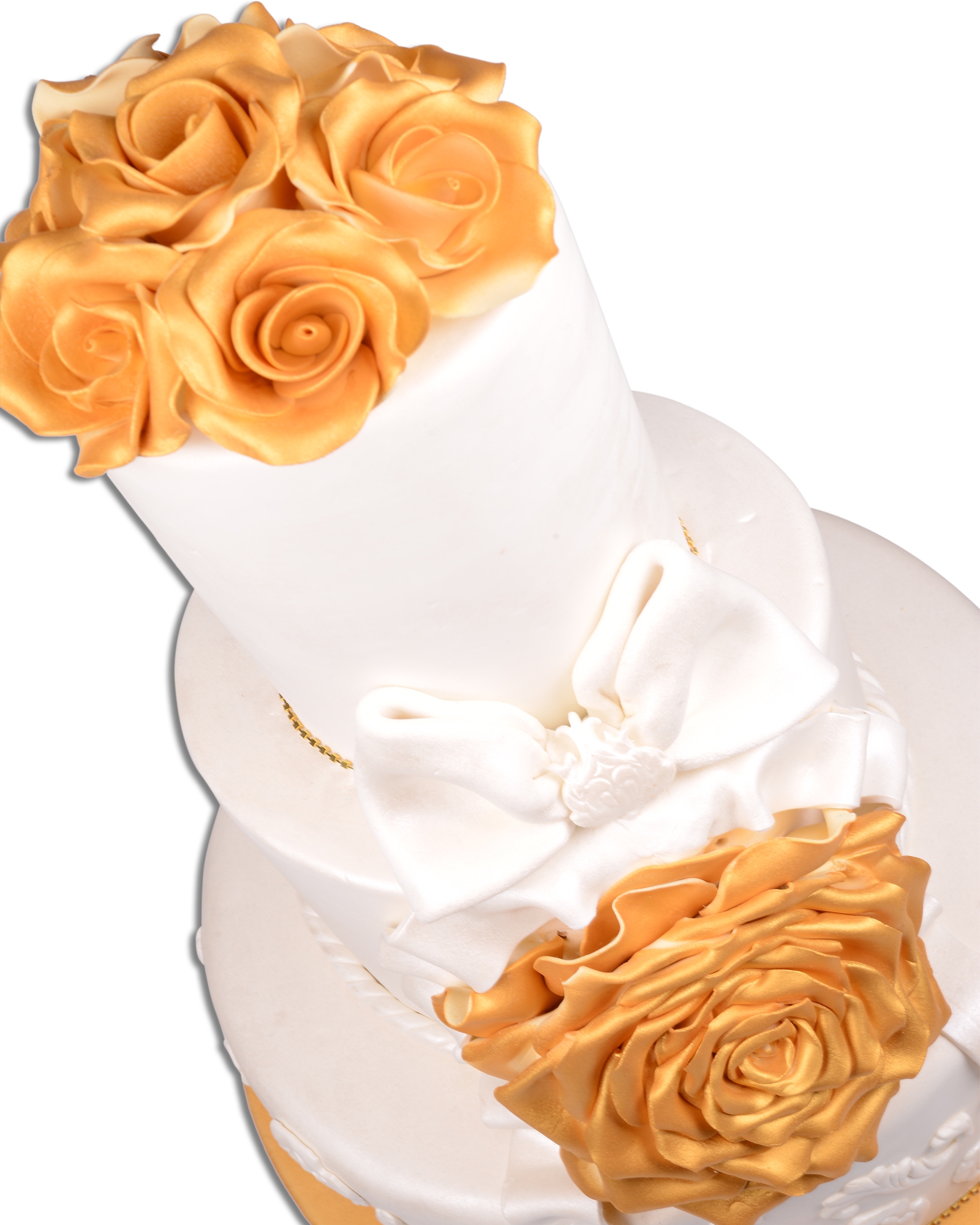 Motif Süslemeli Düğün Pastası  1