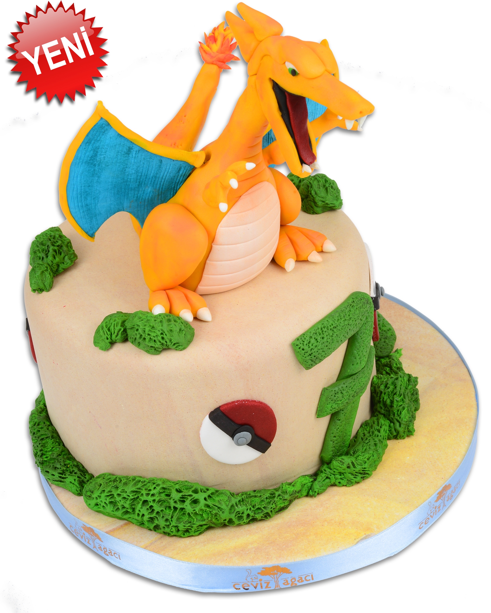 Pokemon Go Charizard Doğum Günü Pastası  0