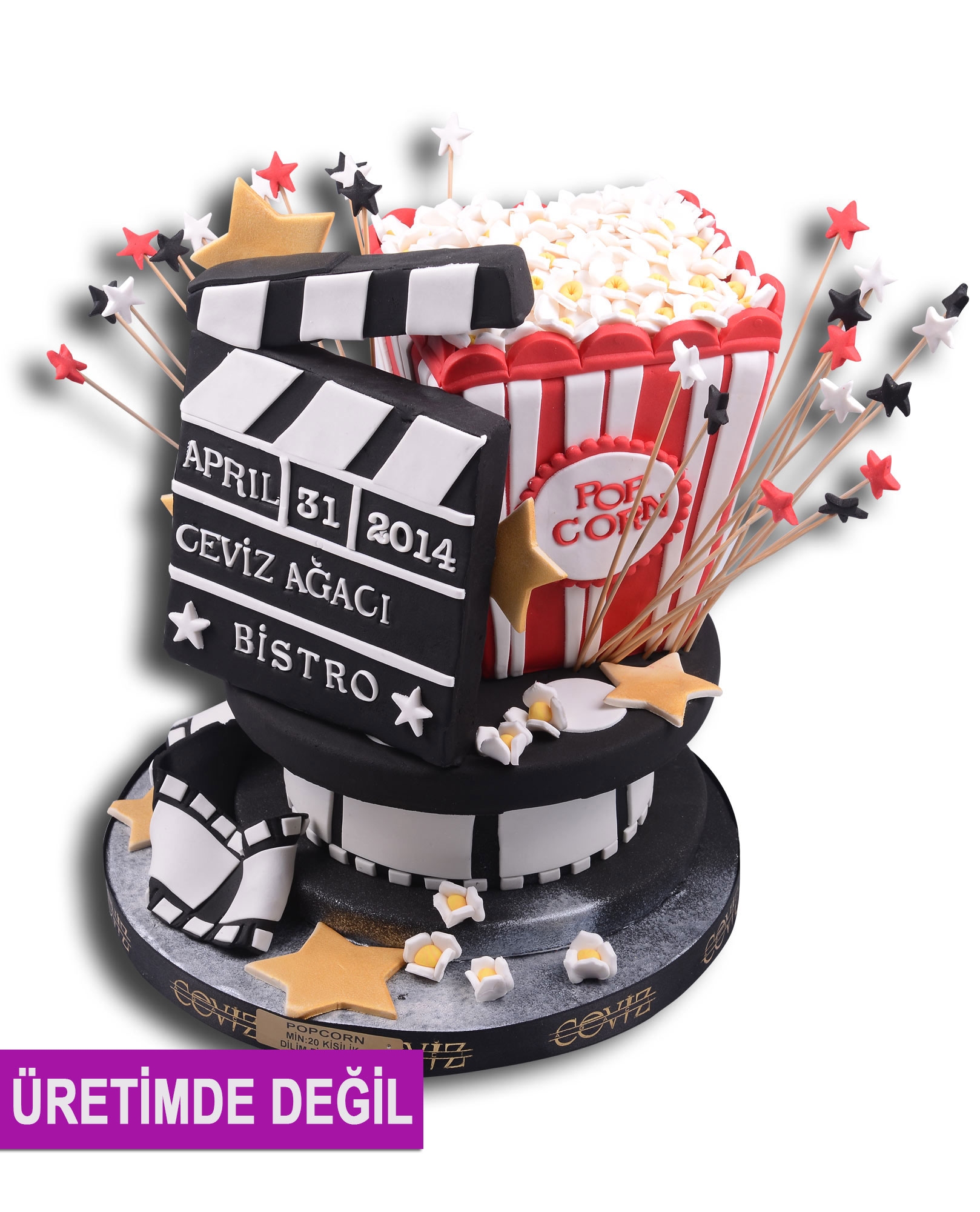 Popcorn Doğum Günü Pastası