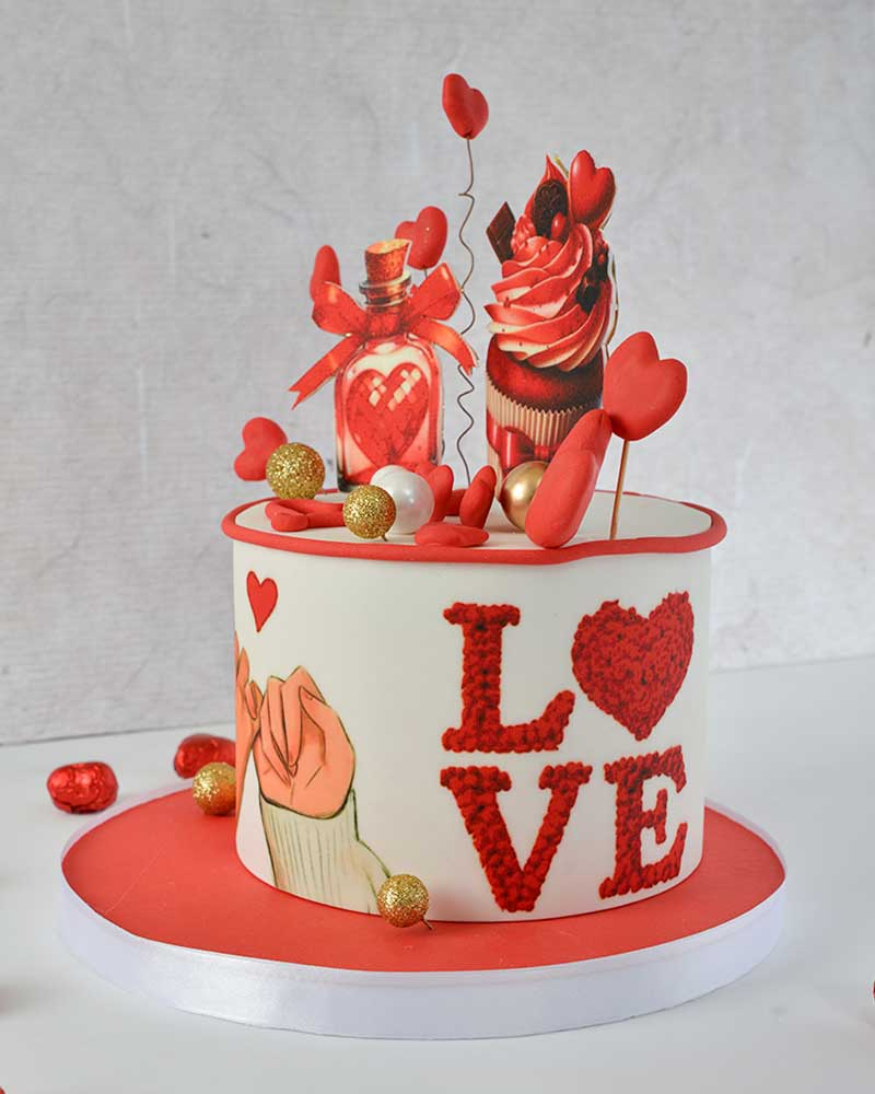 Sevgililer Günü Pastası - Love  1