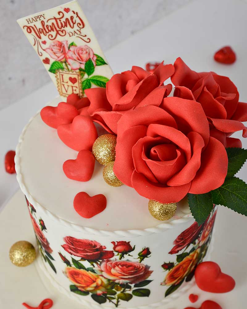 Sevgililer Günü Pastası - Rose  2