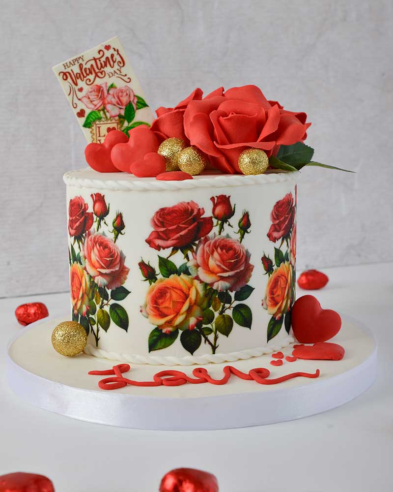 Sevgililer Günü Pastası - Rose  1