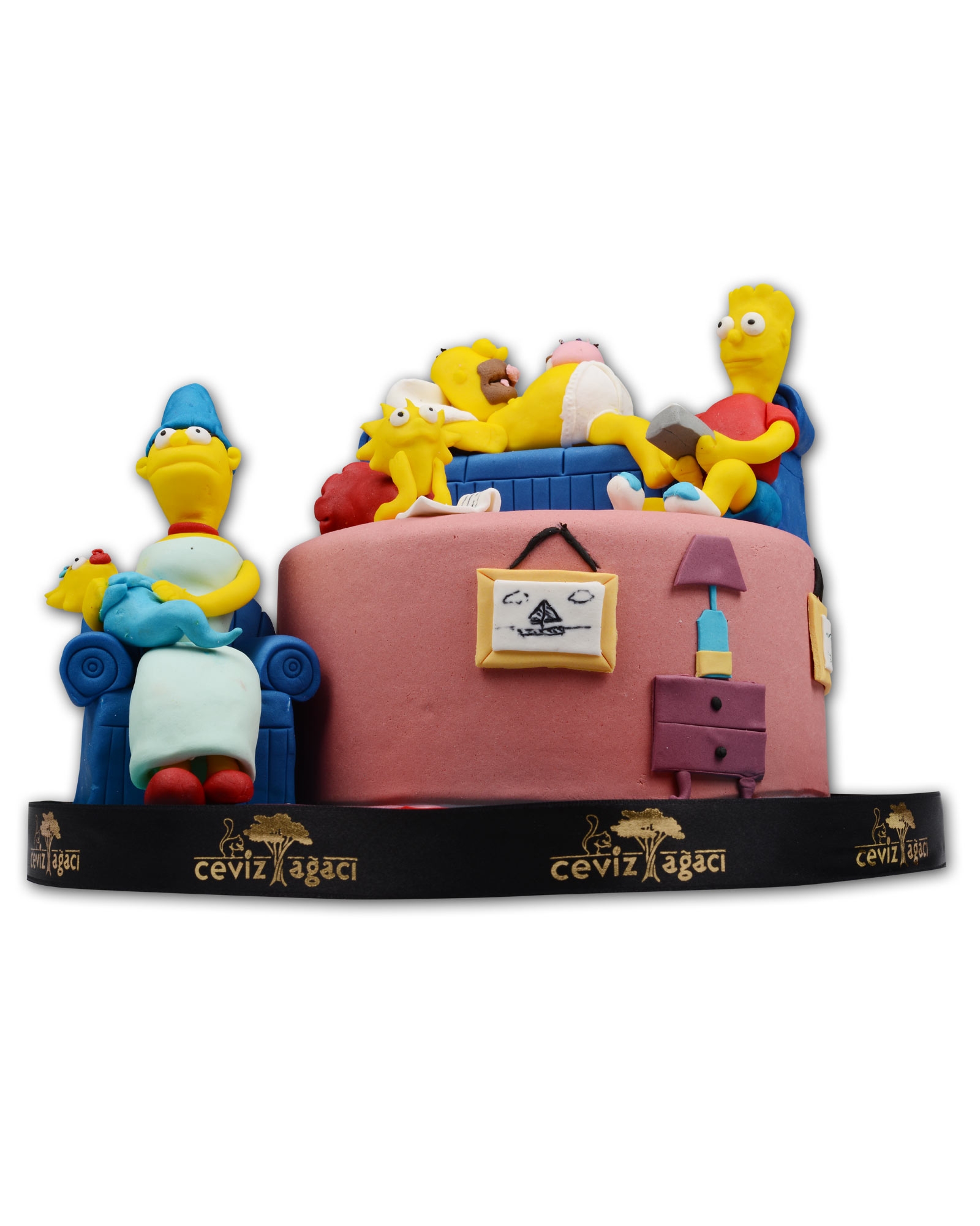 Simpsons Ailesi Doğum Günü Pastası  1