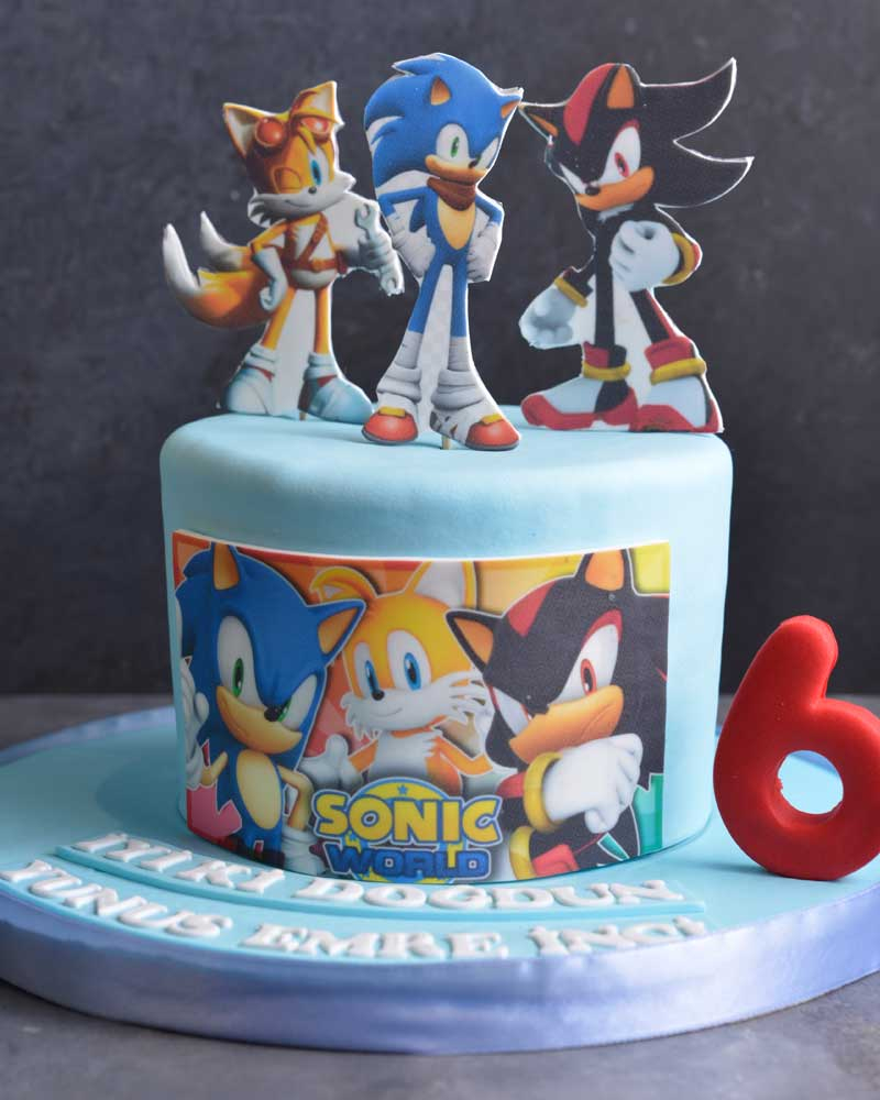 Sonic Doğum Günü Pastası  1