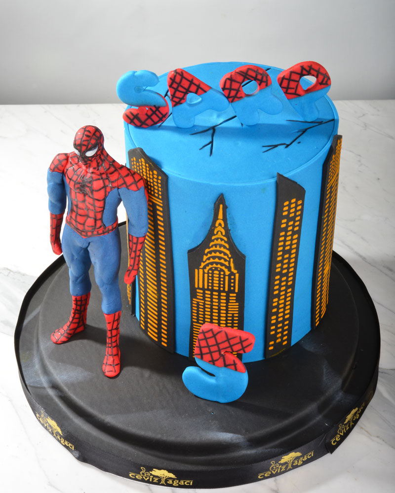 Spiderman Doğumgünü Pastası  2
