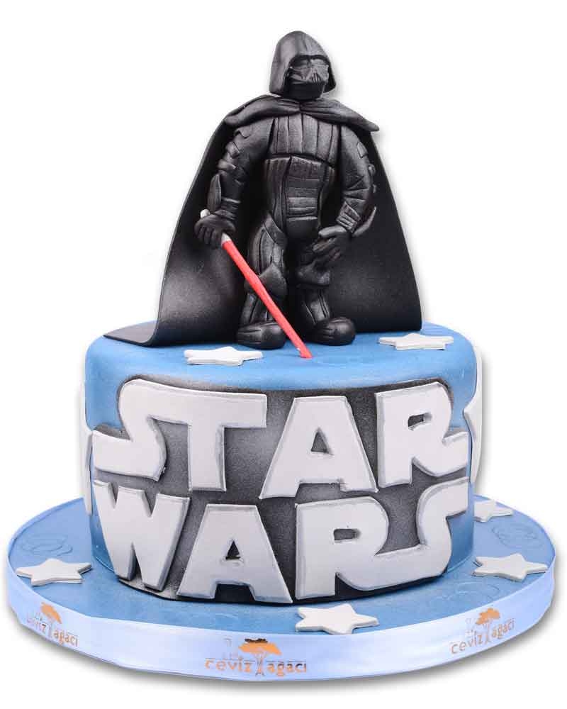 Star Wars Darth Vader Doğum Günü Pastası  3