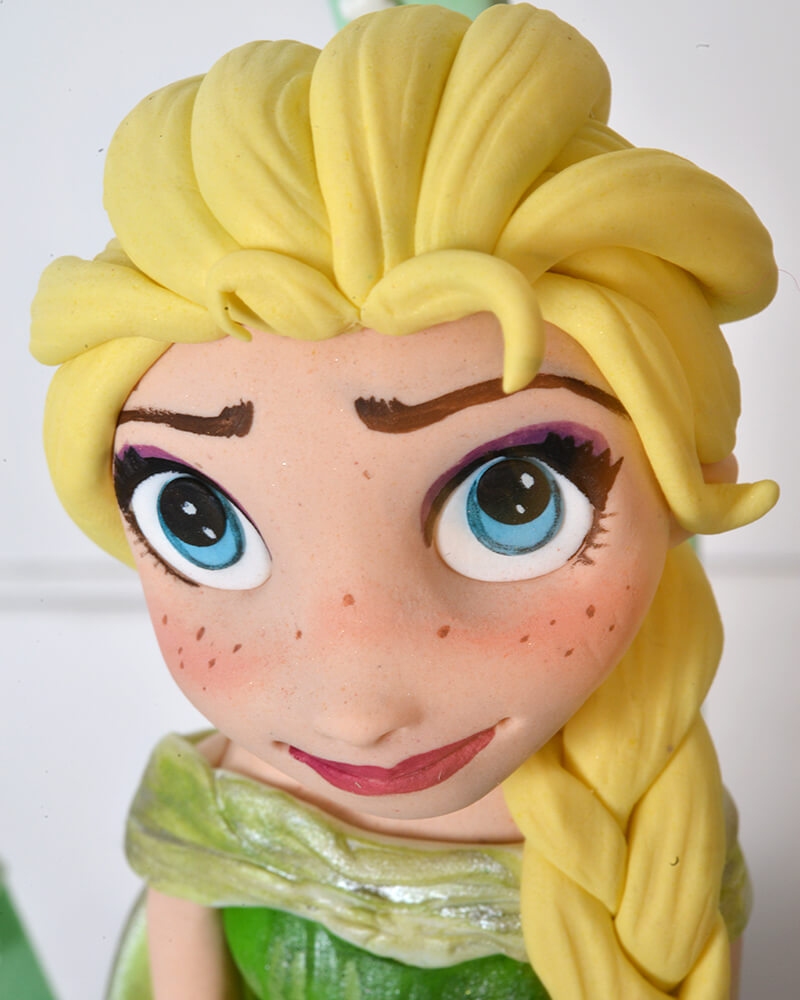 Su Yeşili Elsa Doğum Günü Pastası  3