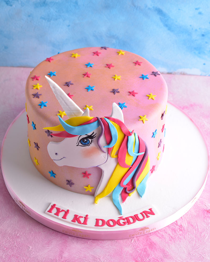 Unicorn Doğum Günü Pastası  1