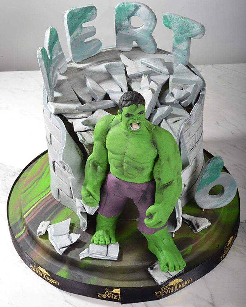 Yeşil Dev Hulk Pastası  2