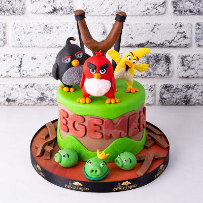 Angry Birds Doğum Günü Pastası
