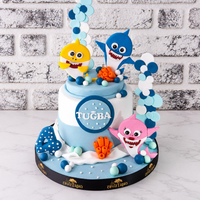 Baby Shark Doğum Günü Pastası