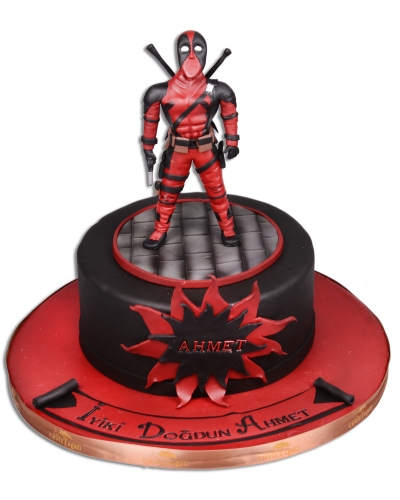 Deadpool Doğum Günü Pastası