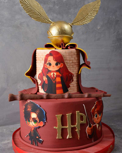 Harry Potter Golden Trio Doğum Günü Pastası