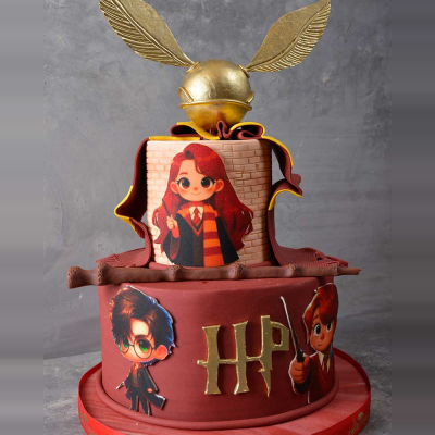 Harry Potter Golden Trio Doğum Günü Pastası