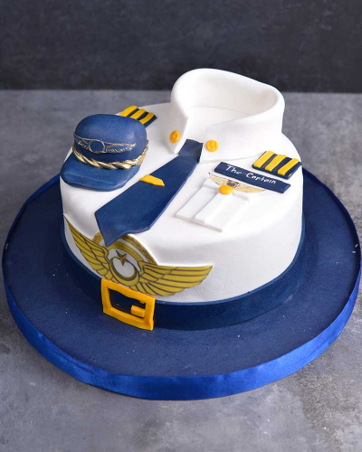 Kaptan Pilot Doğum Günü Pastası