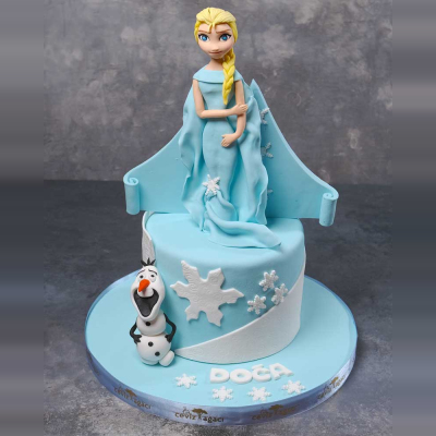 Kar Prensesi Elsa Doğum Günü Pastası