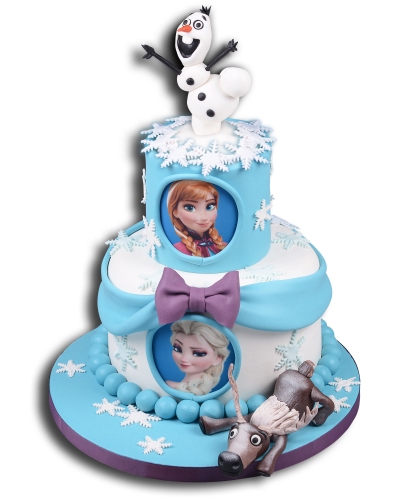 Karlar Ülkesi Frozen Doğum Günü Pastası