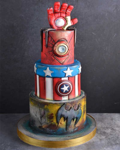 Süper Kahramanlar 2 Doğum Günü Pastası