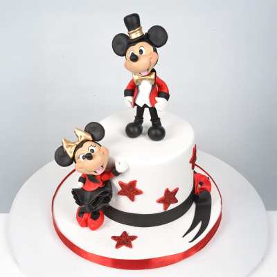 Mickey ve Minnie Doğum Günü Pastası
