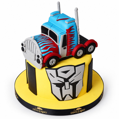 Optimus Prime Doğum Günü Pastası
