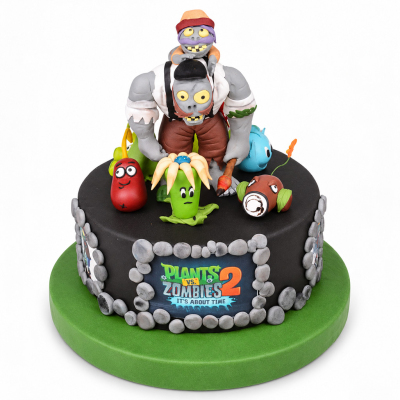 Plants Zombies Doğum Günü Pastası