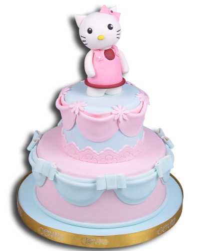 Sevimli Hello Kitty Doğum Günü Pastası 