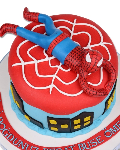 Spiderman Doğum Günü Pastası