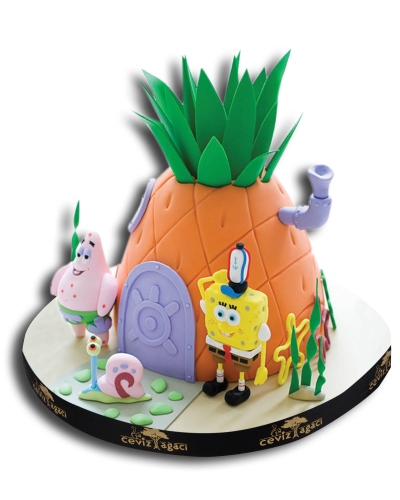 Sponge Bob Doğum Günü Pastası