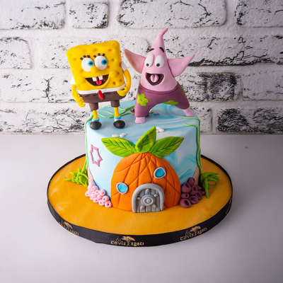 Sünger Bob ve Patrick Doğum Günü Pastası