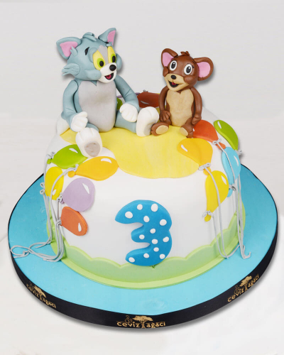 Tom ve Jerry Maceraları Doğum Günü Pastası