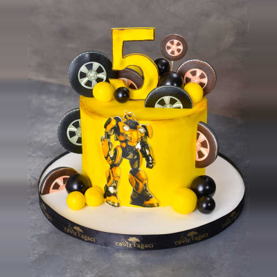 Transformers Bumblebee Doğum Günü Pastası